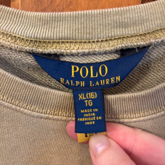 Polo Ralph Lauren Ombre French Terry Cotton/ Polyester Blend Crewneck Sweater - Picture 4 of 10